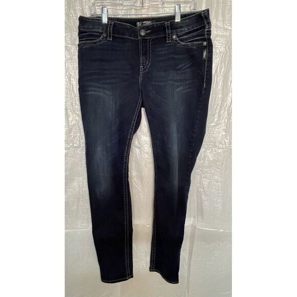 Silver Women's‎ Jeans 33/31 Suki Mid Super Skinny Stretch - Picture 1 of 6
